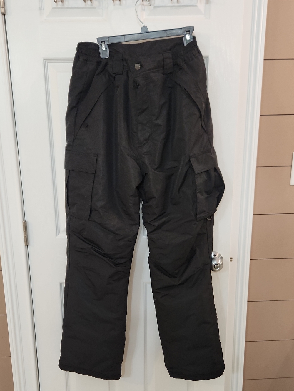 Pulse Black Men's Cargo Snow Pants Worx 1x Excellent Condition.